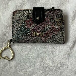 Juicy Couture Multicolor Wallet with Heart Keychain